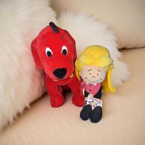 Khols Cares Clifford the Big Red Dog & Emily NWT Elizabeth Stuffed Toys 14”